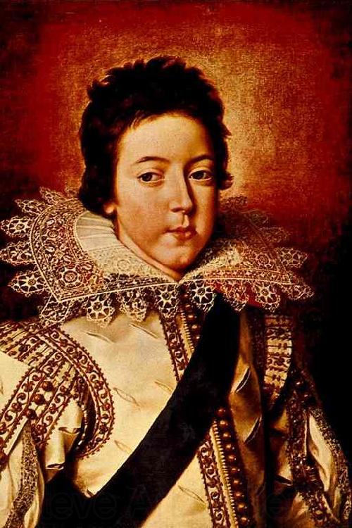 Frans Pourbus Louis XIII as the Dauphin Germany oil painting art